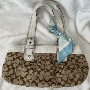 Coach signature handbag